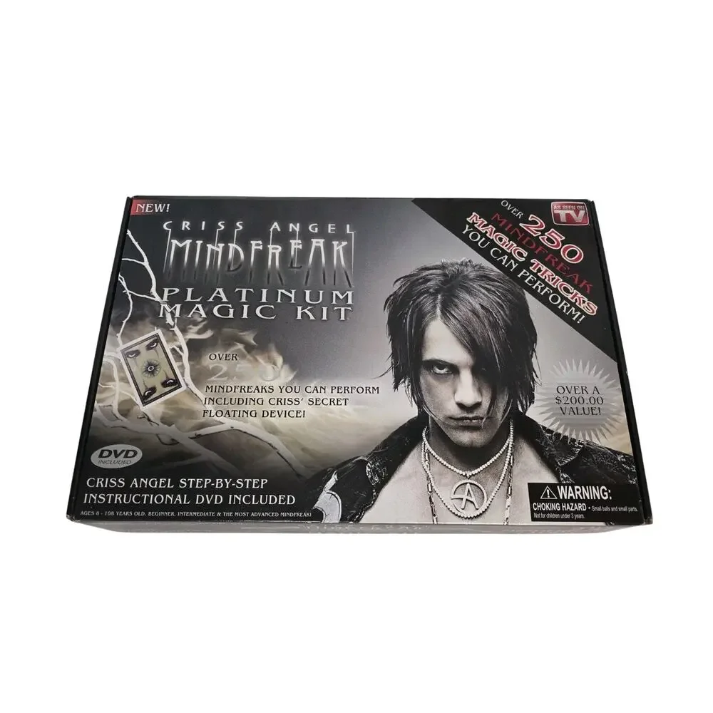 Criss Angel Mindfreak Platinum Magic Kit NEW Sealed 250 tricks! DVD Included +